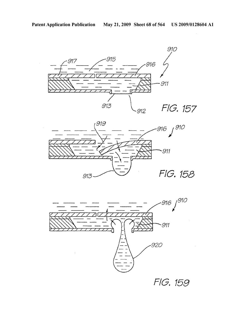 INKJET NOZZLE WITH PADDLE LAYER SANDWICHED BETWEEN FIRST AND SECOND WAFERS - diagram, schematic, and image 69