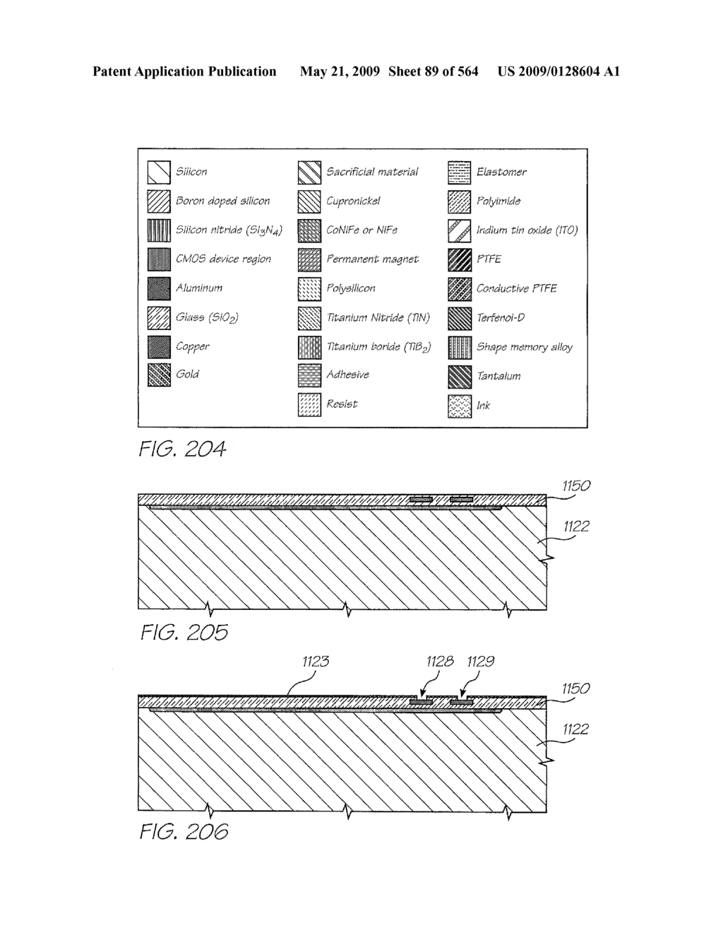 INKJET NOZZLE WITH PADDLE LAYER SANDWICHED BETWEEN FIRST AND SECOND WAFERS - diagram, schematic, and image 90