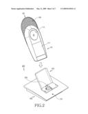 CRADLE FOR A PORTABLE TERMINAL diagram and image