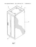 ELECTRONIC EQUIPMENT ENCLOSURE WITH EXHAUST AIR DUCT AND ADJUSTABLE FILLER PANEL ASSEMBLIES diagram and image