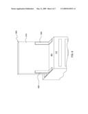 ACOUSTICALLY ABSORPTIVE ANTI-RECIRCULATION PANEL FOR ONE OR MORE ELECTRONICS RACKS OF A DATA CENTER diagram and image