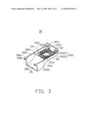 HEAT DISSIPATION DEVICE ASSEMBLY WITH A FAN DUCT HAVING GUIDING MEMBERS FOR GUIDING A SCREWDRIVER TO ASSEMBLE THE HEAT DISSIPATION DEVICE ASSEMBLY TO A PRINTED CIRCUIT BOARD diagram and image