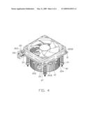 HEAT DISSIPATION DEVICE WITH FAN HOLDER diagram and image