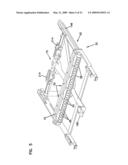 Sliding adapter panel with living hinge and forward/rearward locking diagram and image