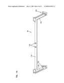 Sliding adapter panel with living hinge and forward/rearward locking diagram and image