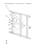 Sliding adapter panel with living hinge and forward/rearward locking diagram and image