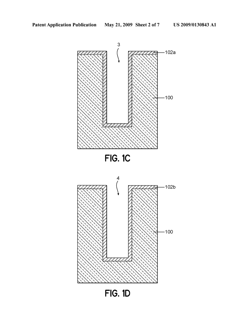 METHOD OF FORMING LOW-RESISTIVITY RECESSED FEATURES IN COPPER METALLIZATION - diagram, schematic, and image 03