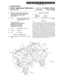 Cervical plate with a feedback device for selective association with bone screw blocking mechanism diagram and image