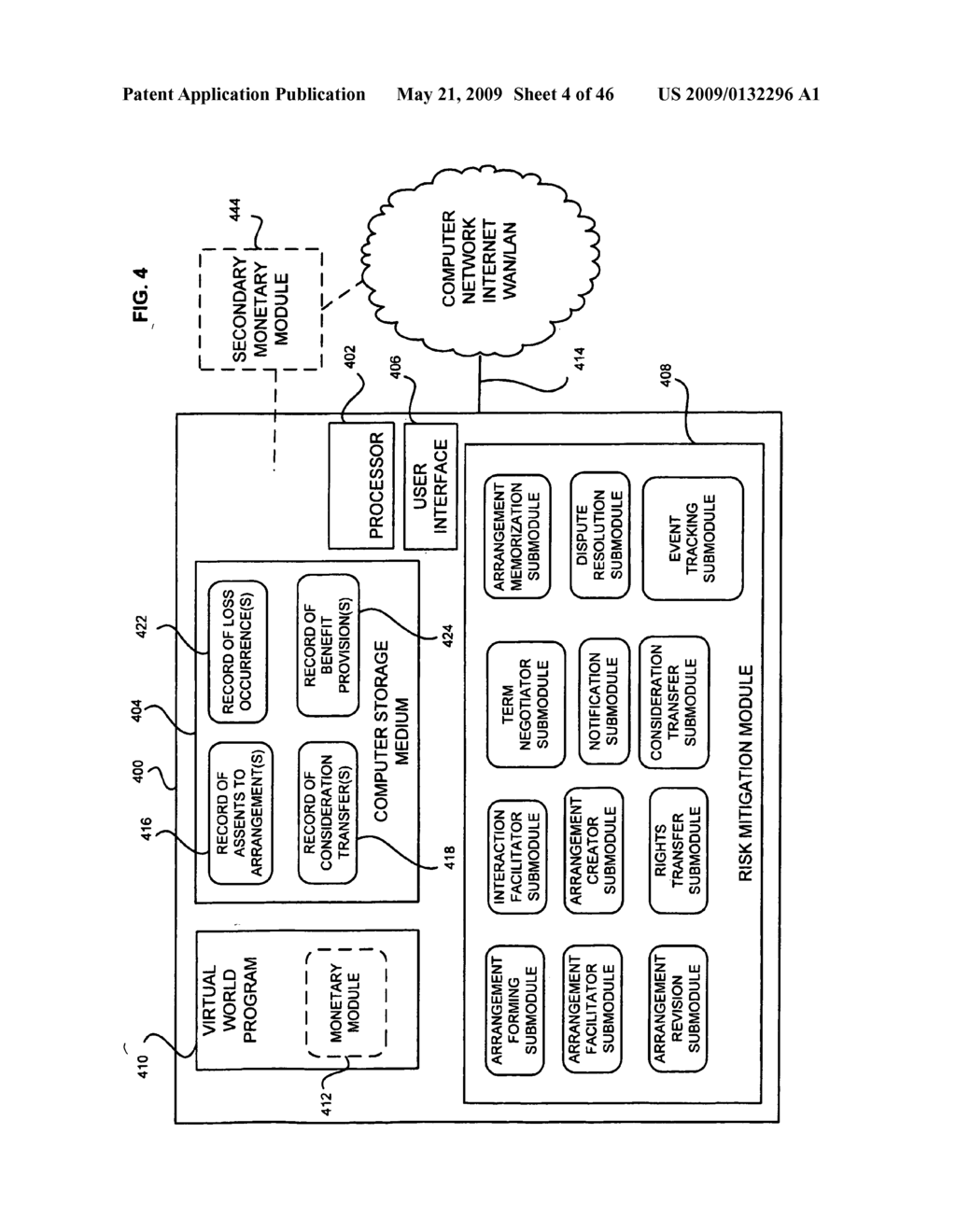 Tracking a participant loss in a virtual world - diagram, schematic, and image 05