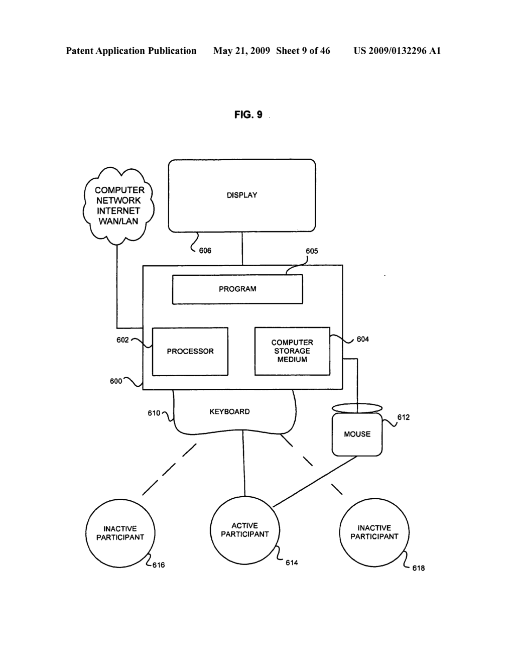 Tracking a participant loss in a virtual world - diagram, schematic, and image 10