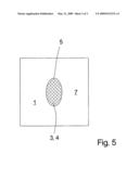 Method for using visible surfaces as advertising surfaces for aerial image and satellite recordings diagram and image