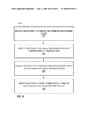 VISUAL SYSTEM FOR VISUALIZING, NAVIGATING, AND EDITING ATTRIBUTE LATTICES WITHIN OLAP DATABASES diagram and image