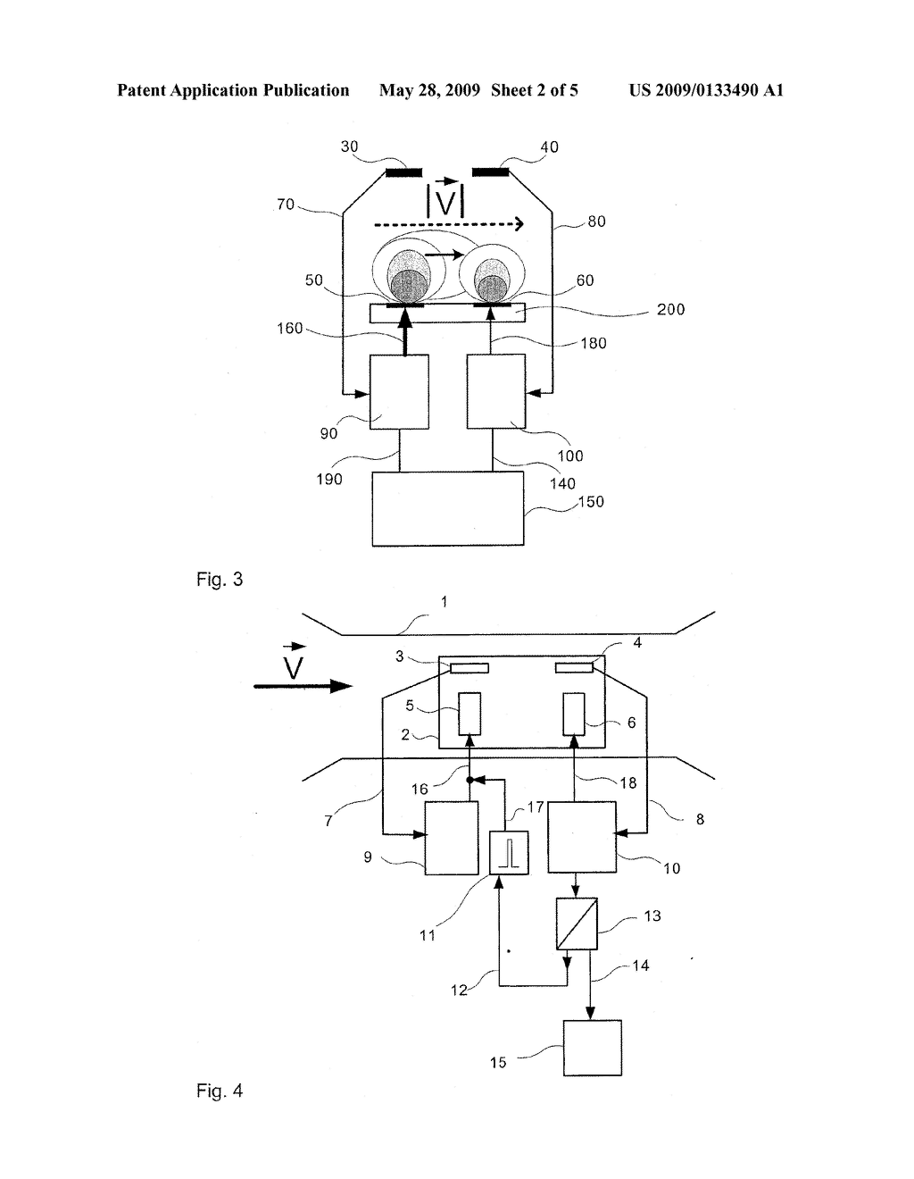 DEVICE AND PROCESS FOR MEASURING THE VELOCITY OF FLOW OF A FLUID - diagram, schematic, and image 03
