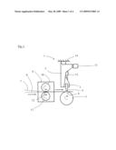 Device and Means of Processing a Material by Means of an Ultrasonic Device diagram and image