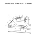 Tunnel console for passenger compartment of a vehicle diagram and image