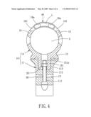COMBINATION DEVICE FOR COMBINATION OF LAMP AND BICYCLE diagram and image