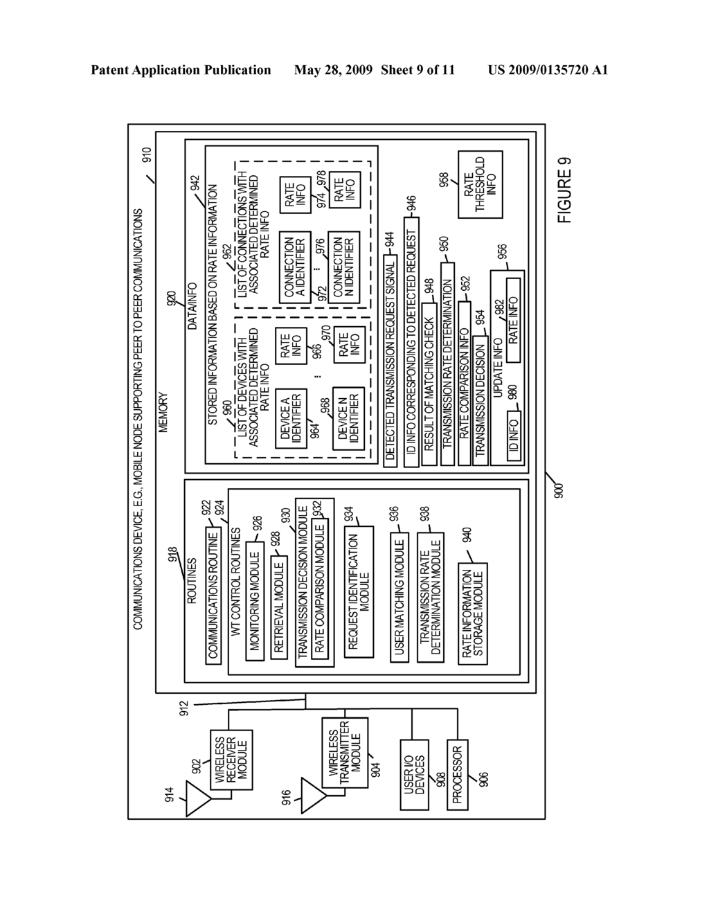 METHODS AND APPARATUS RELATED TO SCHEDULING IN A WIRELESS COMMUNICATIONS SYSTEM USING SHARED AIR LINK RESOURCES FOR TRAFFIC - diagram, schematic, and image 10