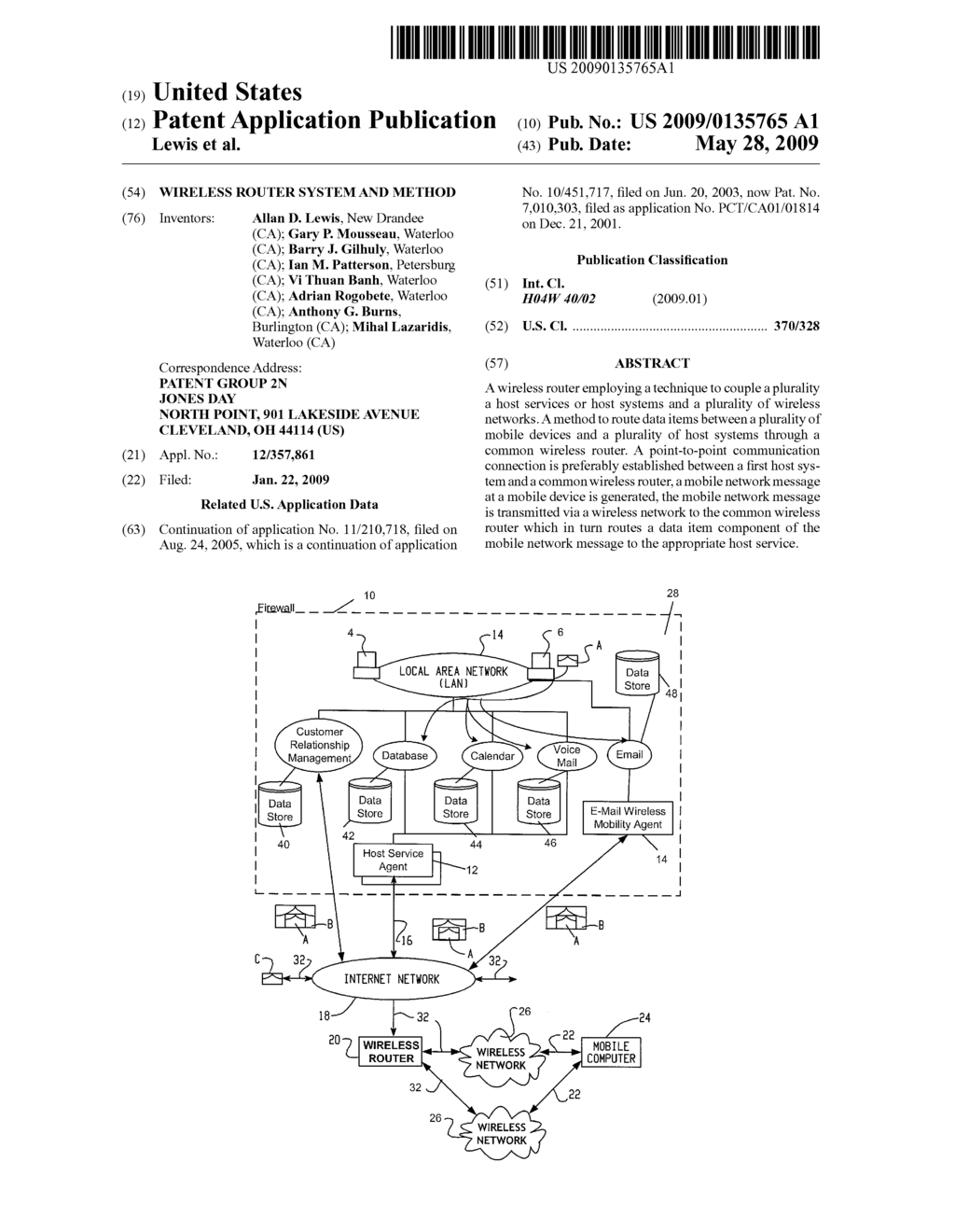 WIRELESS ROUTER SYSTEM AND METHOD - diagram, schematic, and image 01