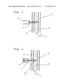 METHOD AND DEVICE FOR PRODUCING A MOULDED PART WITH AN OPENING GROOVE AND MOULDED PART diagram and image