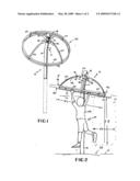Elevated hand-held merry-go-round diagram and image