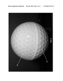 GOLF BALL WITH TRANSLUCENT COVER diagram and image