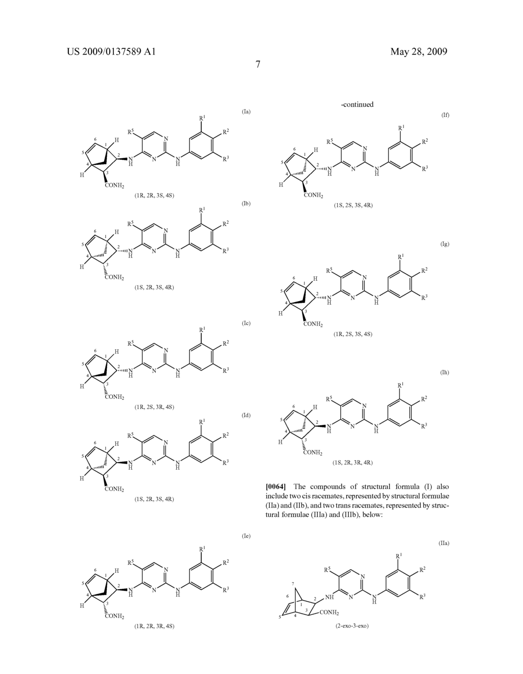 Stereoisomerically Enriched 3-Aminocarbonyl Bicycloheptene Pyrimidinediamine Compounds And Their Uses - diagram, schematic, and image 12
