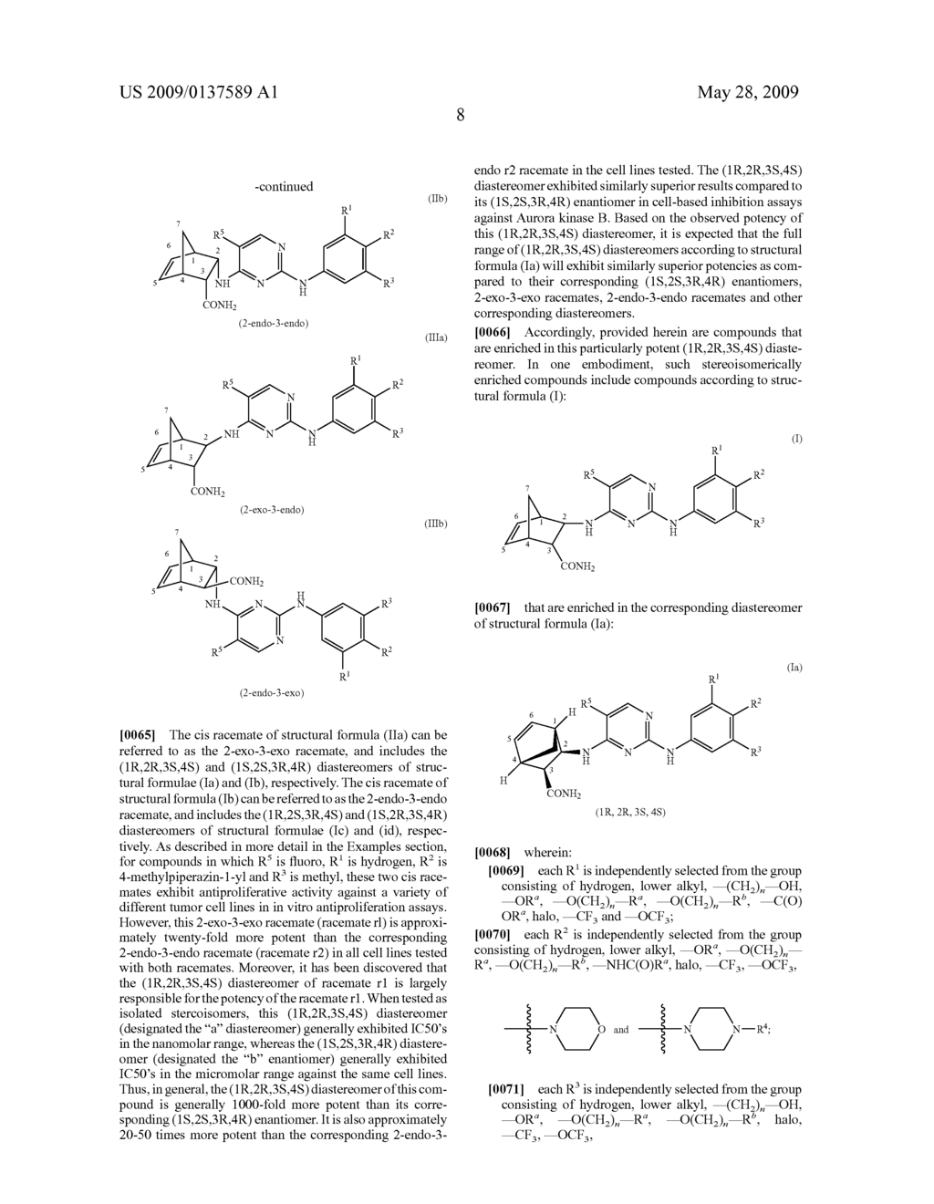 Stereoisomerically Enriched 3-Aminocarbonyl Bicycloheptene Pyrimidinediamine Compounds And Their Uses - diagram, schematic, and image 13