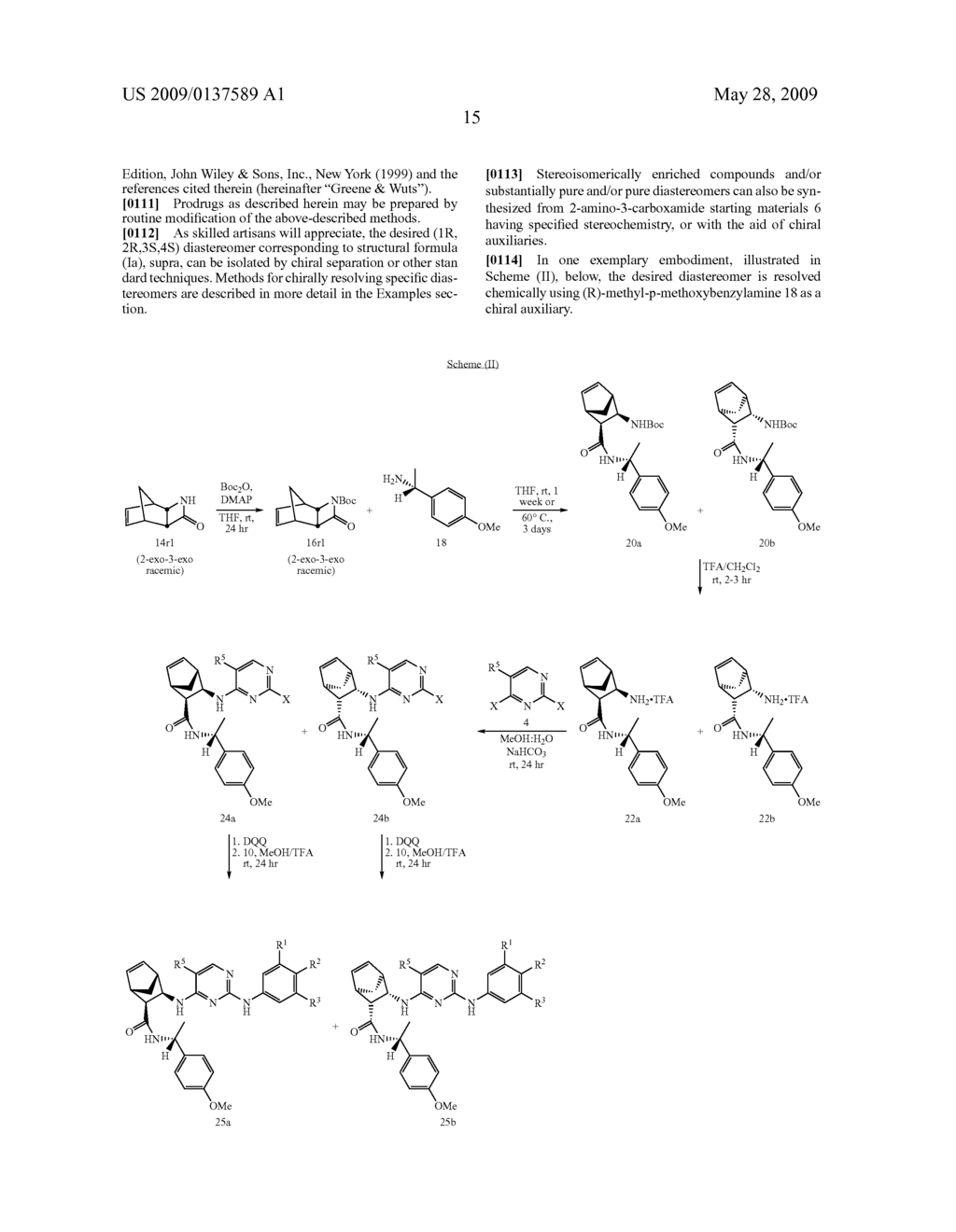 Stereoisomerically Enriched 3-Aminocarbonyl Bicycloheptene Pyrimidinediamine Compounds And Their Uses - diagram, schematic, and image 20