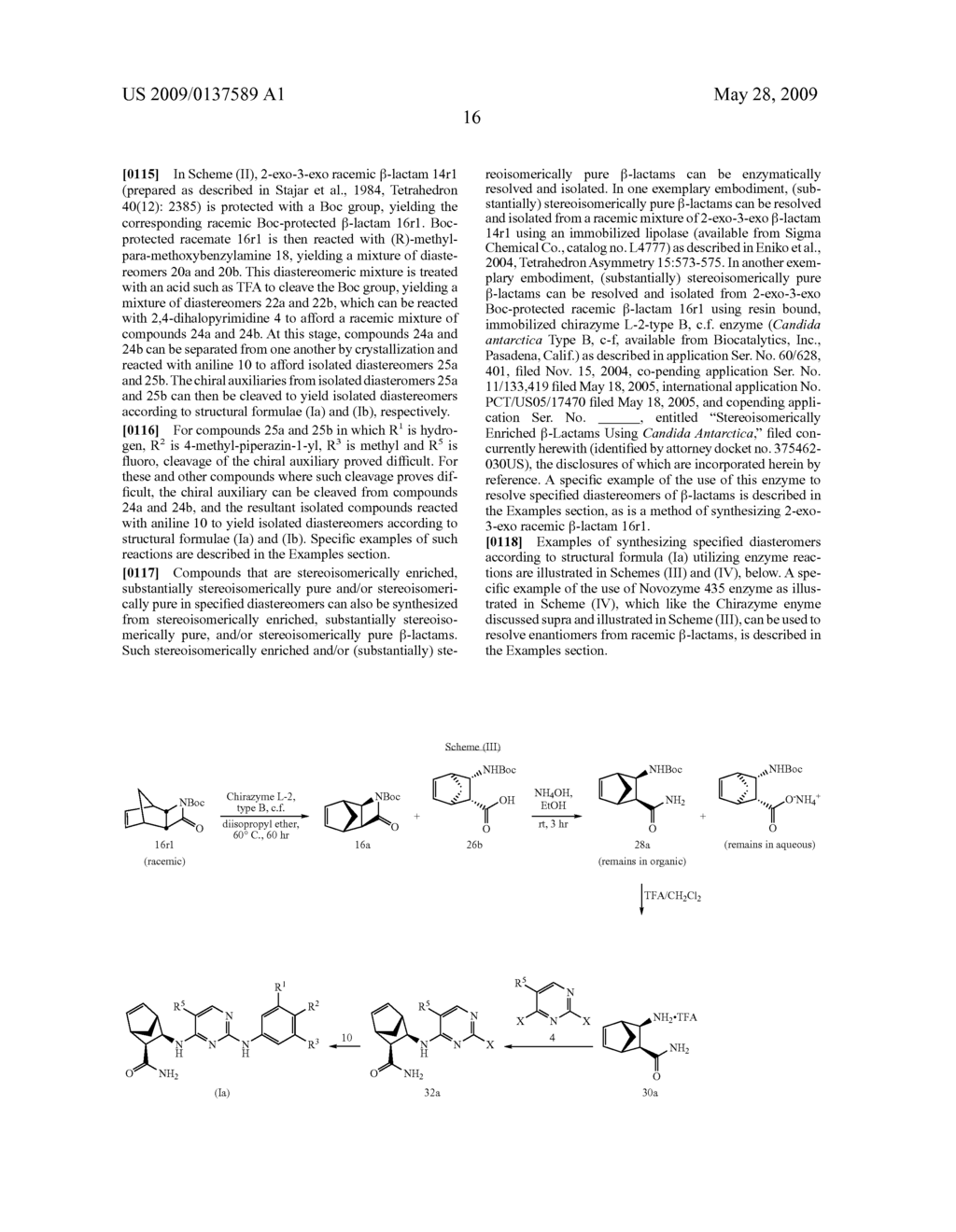 Stereoisomerically Enriched 3-Aminocarbonyl Bicycloheptene Pyrimidinediamine Compounds And Their Uses - diagram, schematic, and image 21