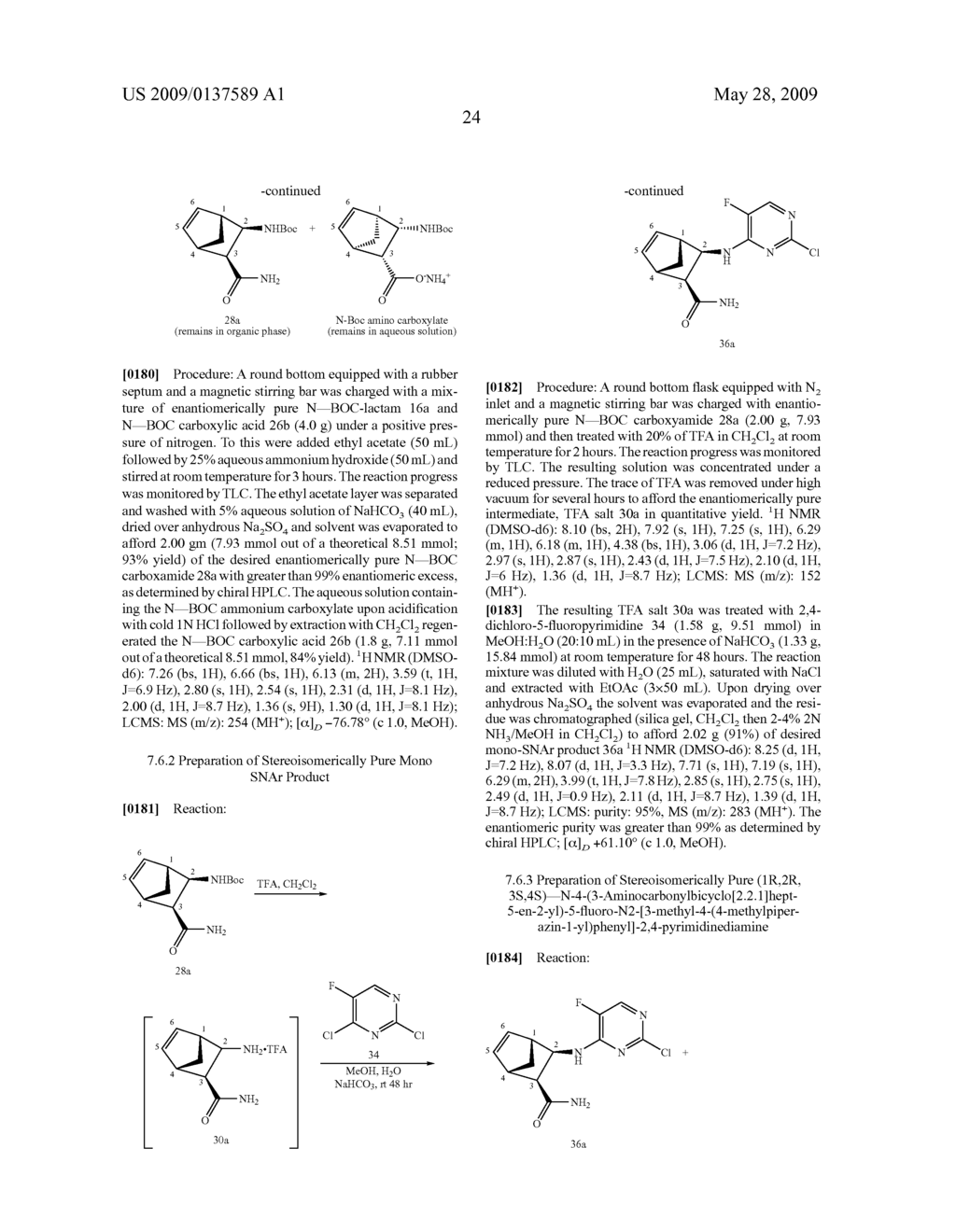Stereoisomerically Enriched 3-Aminocarbonyl Bicycloheptene Pyrimidinediamine Compounds And Their Uses - diagram, schematic, and image 29