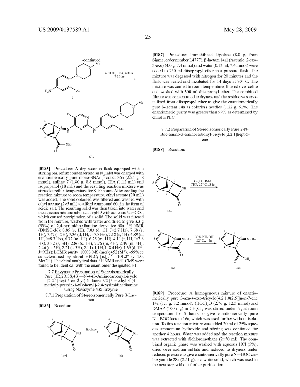 Stereoisomerically Enriched 3-Aminocarbonyl Bicycloheptene Pyrimidinediamine Compounds And Their Uses - diagram, schematic, and image 30