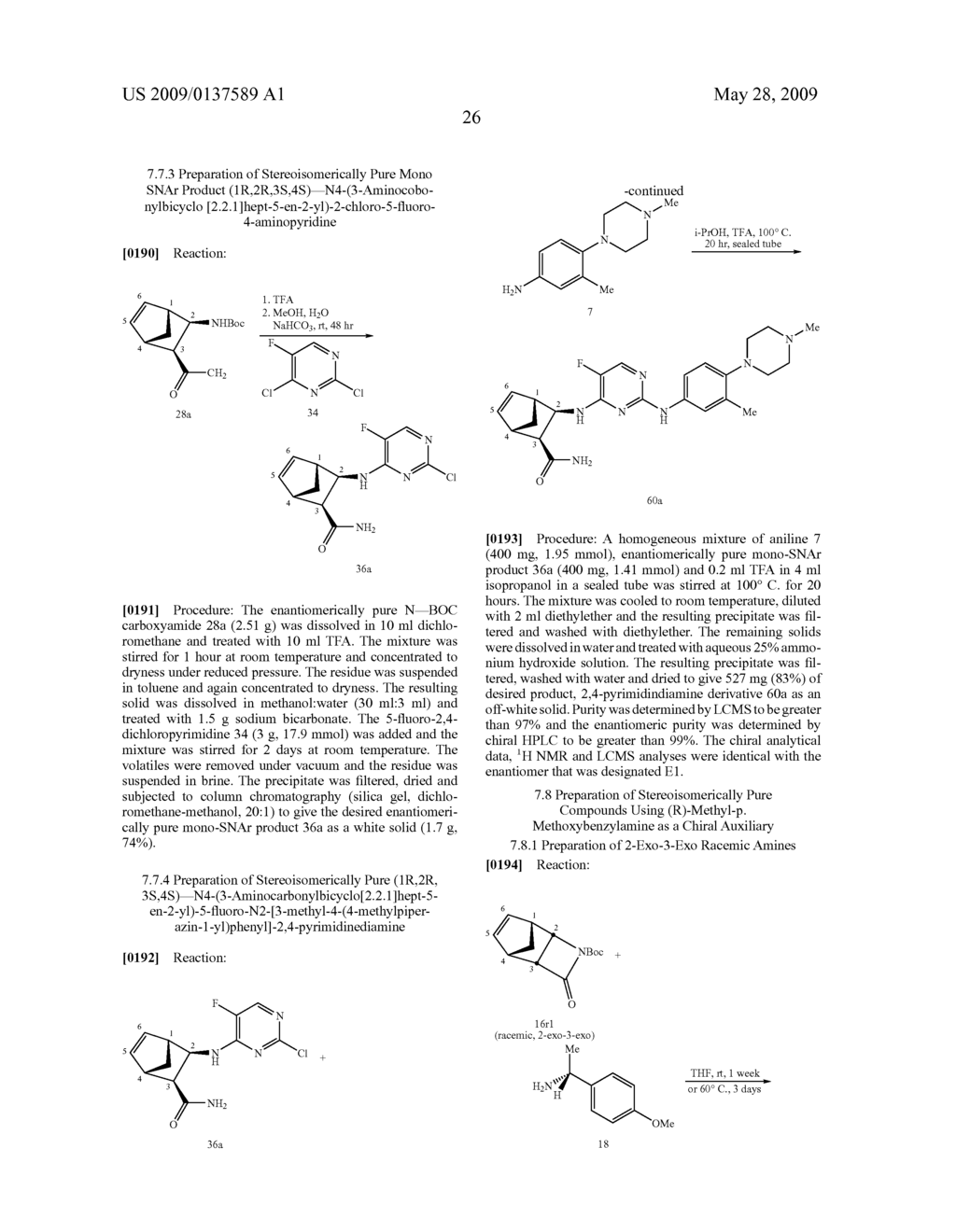 Stereoisomerically Enriched 3-Aminocarbonyl Bicycloheptene Pyrimidinediamine Compounds And Their Uses - diagram, schematic, and image 31