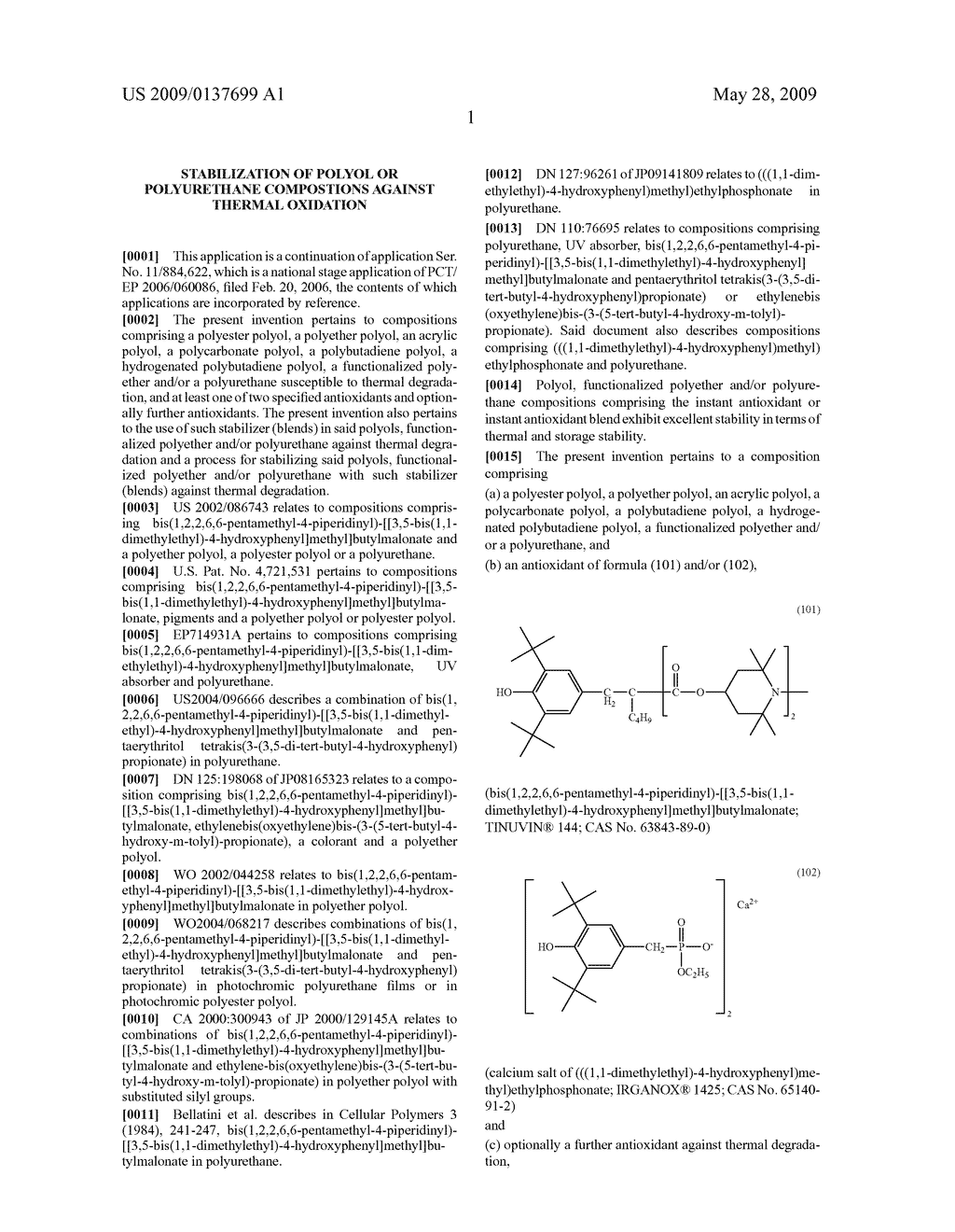 Stabilization of polyol or polyurethane compostions against thermal oxidation - diagram, schematic, and image 02