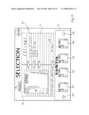 Process for selecting a recording on a digital audiovisual reproduction system, and system for implementing the process diagram and image