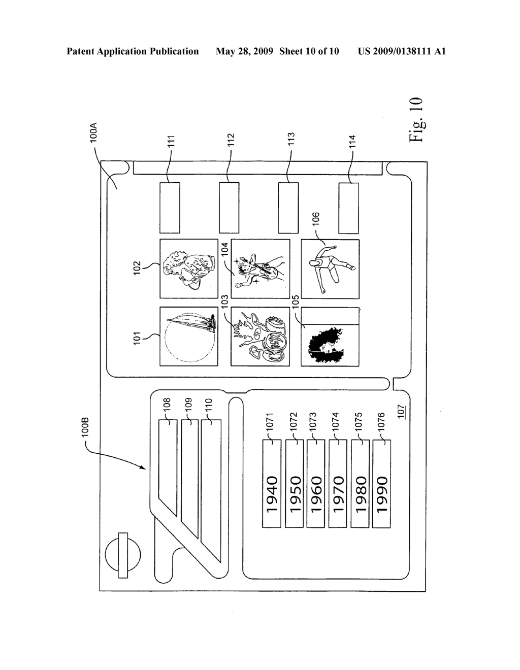 Process for selecting a recording on a digital audiovisual reproduction system, and system for implementing the process - diagram, schematic, and image 11