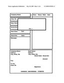 Application of printed and graphic media onto a payment check stub & method of use thereof diagram and image