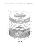 Annular intercooler having curved fins diagram and image