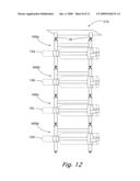 Modular suspended wine bottle holder diagram and image