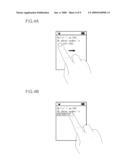 MOBILE TERMINAL HAVING TOUCH SCREEN AND METHOD FOR INPUTTING CHARACTERS THROUGH THE SAME diagram and image