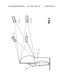 Rear projection immersive display system diagram and image