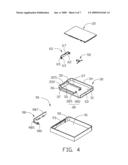 CHIP CARD CATCHING MECHANISM AND PORTABLE ELECTRONIC DEVICE USING THE SAME diagram and image