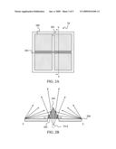 Method for diminishing dark gap in arrayed led module, arrayed LED module, and imaging apparatus thereof diagram and image