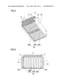 Battery system with battery cells arranged in array alignment diagram and image