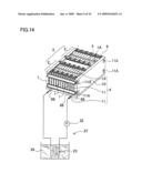 Battery system with battery cells arranged in array alignment diagram and image