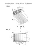 Battery system with battery cells arranged in array alignment diagram and image