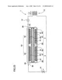 Battery system with battery cells arranged in array alignment diagram and image