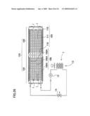 Battery system with battery cells arranged in array alignment diagram and image