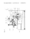 DEVICE FOR THE FINISH MACHINING OF CIRCUMFERENTIAL SURFACES OF SUBSTANTIALLY ROTATIONALLY SYMMETRICAL WORKPIECE PORTIONS ON SHAFT-LIKE WORKPIECES diagram and image