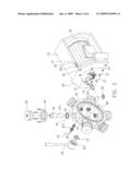 TRANSMISSION STRUCTURE OF THE STONE CHAMFERING MACHINE TOOL HOLDER diagram and image