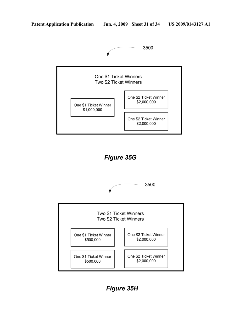 METHOD AND APPARATUS FOR PROVIDING SEPARATE PRIZES IN A MULTI-PRICED LOTTERY GAME - diagram, schematic, and image 32